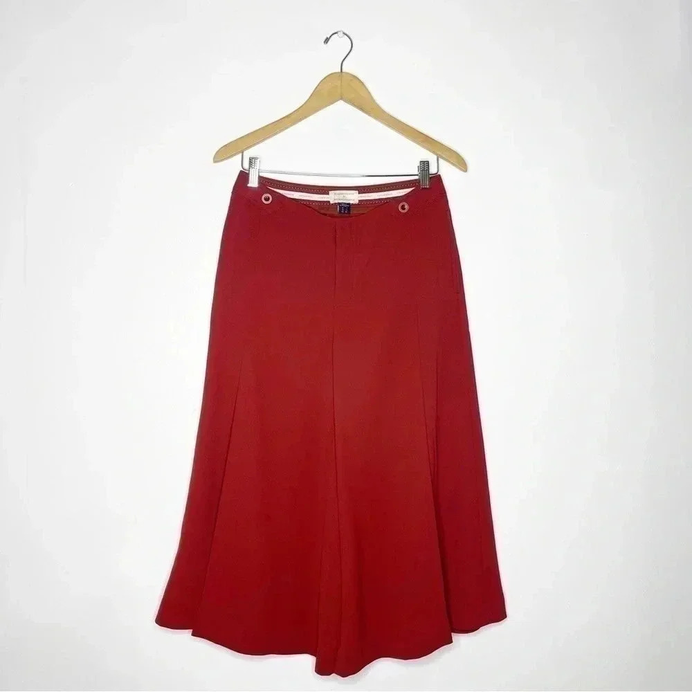 Anthropologie The Essential Culotte Crop Wide Leg Trouser Pants Size 2
